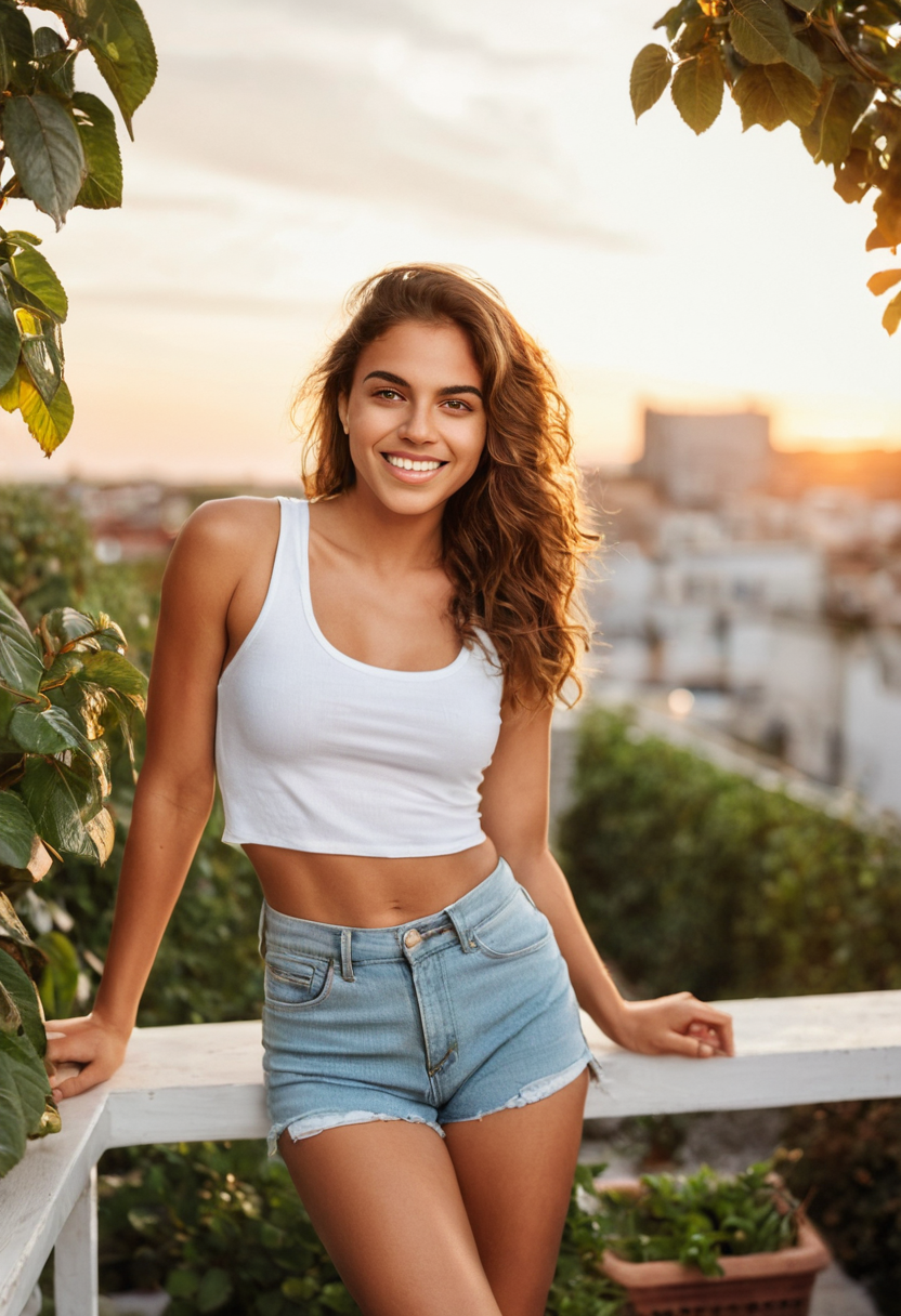 Rooftop glow, herbs and good vibes