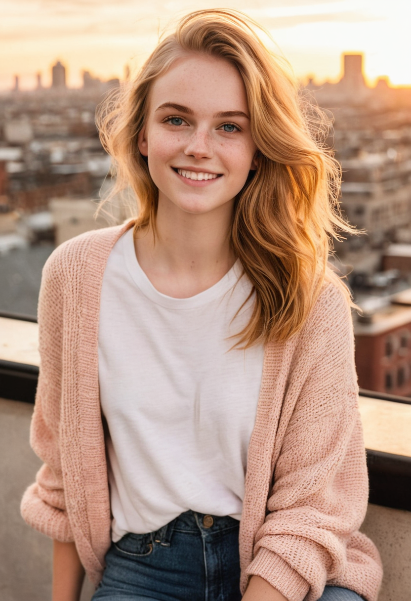 Rooftop sunset, just breathing it all in